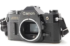 [NEAR MINT w/Strap] Canon AE-1 Black Body only 35mm SLR Film Camera From JAPAN