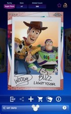 Topps Disney Collect 2024 Chrome Bronze Signature - Woody & Buzz Lightyear
