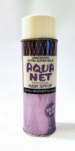 复古1980s Aqua Net 定型喷雾沙龙紫色可以16 盎司所有天气无味道具 Ebay