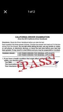 DMV California Class C  Written Test With Ans...