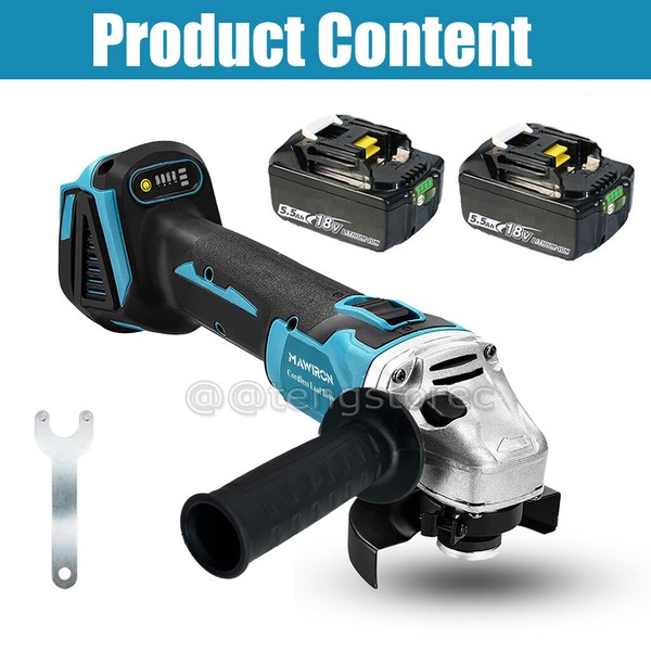 FüR Makita Akku Winkelschleifer 125Mm Schleifmaschine Trennschleifer Mit Flex ~-image