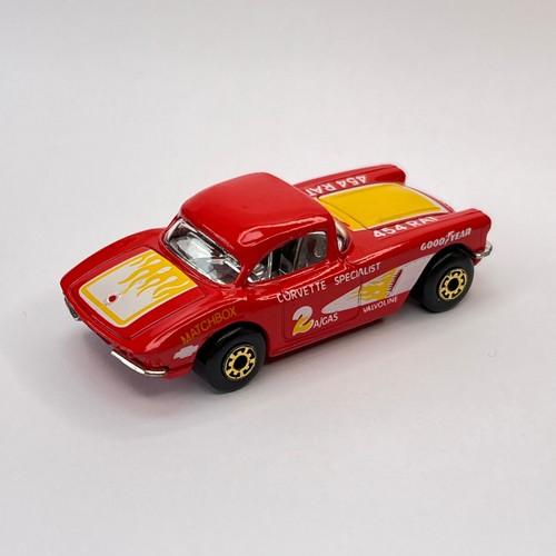 Matchbox 1962 Corvette Red Body Racing Model Car US Market GOLD Wheels Mint - Picture 3 of 7