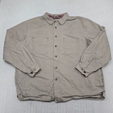 Northeast Outfitters Canvas Jacket Coat Mens XL Beige Flannel Lined Barn Chore