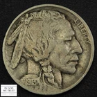 1913 D Type 2 Buffalo Nickel 5C