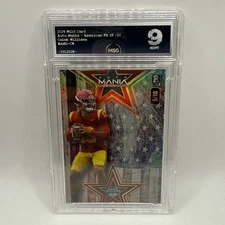 2024 Wild Card Auto Mania Caleb Williams #AMS-CW USA Flag RC /10 Graded 9 NFL