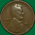 1911-D Lincoln Wheat Cent Fine F Coin #34566