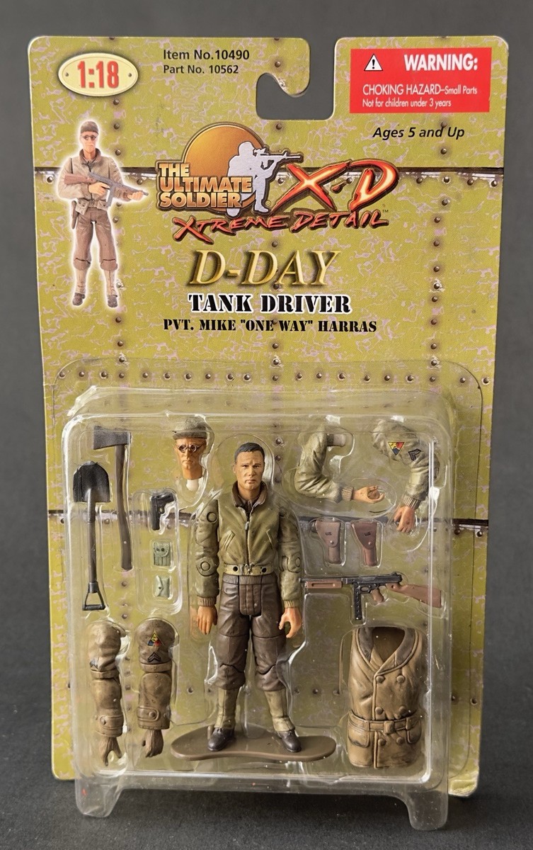 Ultimate Soldier 1:18 WWII US Army 741st Tank Btn Driver D-Day