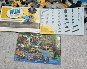 LEGO CITY Jungle Mobile Lab 60160 with Instruction Manuals - Incomplete Set