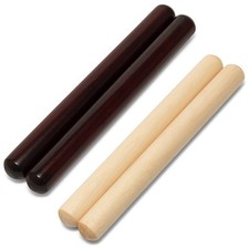 Tiger Claves - Natural and Redwood Wooden Claves Pair 