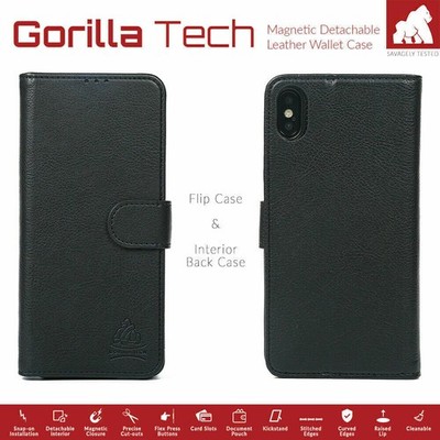 GT Leder Flip Kartenfach Ständer Hülle Brieftasche für iPhone 15 Pro/14/13/12/11/XR