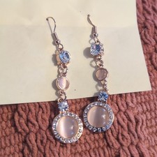 Paparazzi Pink Jeweled Dangle Earrings