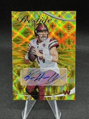  GOLD AUTO /50!  2023 Prestige Extra Points Auto Sam Howell