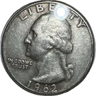 1962-D Washington Quarter 90% Silver 25c US Coin Collectible Fast Shipping