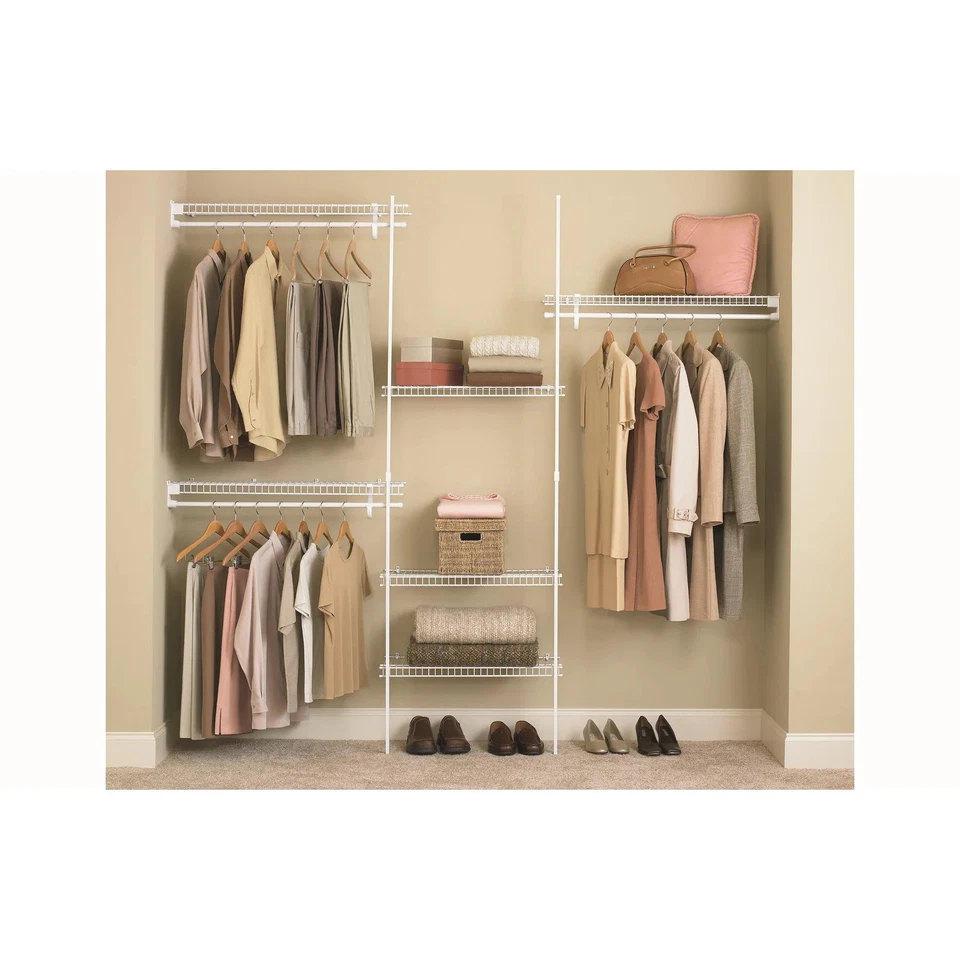 ClosetMaid SuperSlide Fixed Mount 60-96 Inch Wire Closet - Image 3 of 4