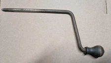 Victor Victrola Chrome Phonograph Crank Handle Wood Knob 