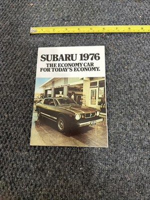 Original 1976 Subaru Full Line Foldout Sales Brochure GF Hardtop DL Sport Coupe