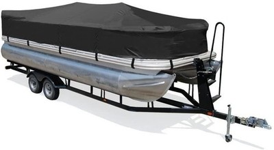 Taylor Made Pontoon Boat Playpen Boat Cover, Black 24'1'' - 25'0'' CL x 102'' B