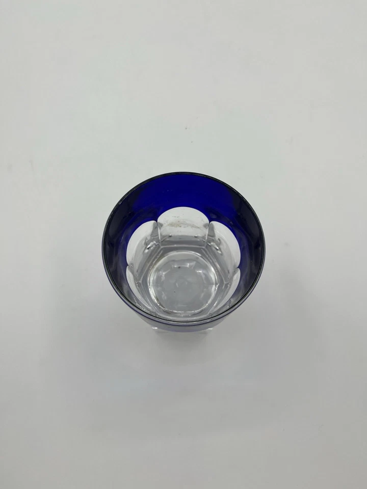 Juego de 6 vasos Crystal de Paris Nicole Cut Crystal Rocks con caja - Francia Foto 3 de 4