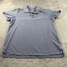 American Eagle Polo Shirt Mens Large Gray Super Soft Standard Fit