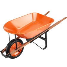VEVOR Brouette à Une Roue Large 40 cm Chariot de Jardin Capacité Charge 120 kg