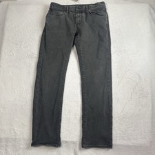 John Varvatos Acid Wash Black Denim Jeans Regular Fit Men's Waist 32" x 31" L