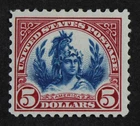 CKStamps: US Stamps Collection Scott#573 $5 Mint H OG CV$90