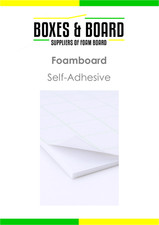 A0/20x30/30x40/40x60 - Self-Adhesive 5mm Foamboard - Pack of 10