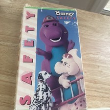Barney Safety VHS Tape 45 Minutes Kids Sing Along Songs Vintage 1995 Lyons Group
