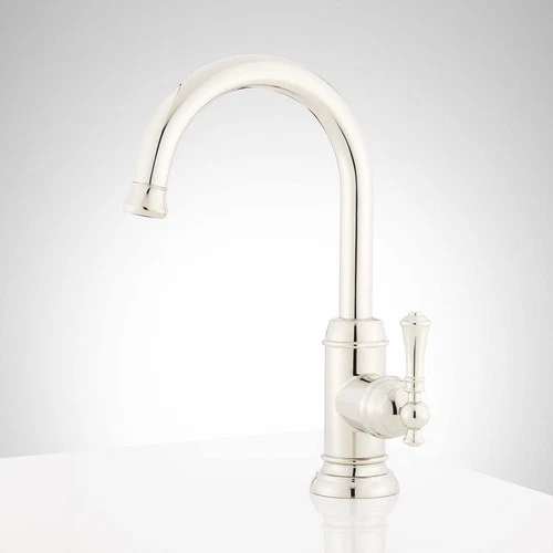 Signature Hardware 448997 Amberly 1.8 GPM Single Hole Bar Polished Nickel  - Picture 4 of 7