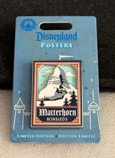 Disney DLR Disneyland Poster Series Matterhorn Bobsleds Attraction LE 2000 Pin