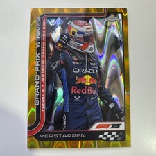 Aus Max Verstappen 2025 Topps Chrome F1 Sapphire Gold Refractor /50 Grand Prix