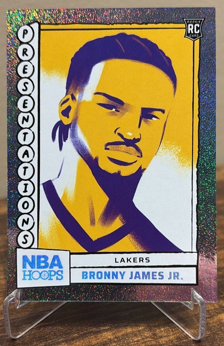 Bronny James Jr. ROOKIE 2024 Panini NBA Hoops Presentations SSP