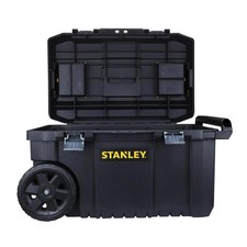 STANLEY Rolling Toolbox Chest with Heavy Duty Metal Latch 2 Lid Organisers for S