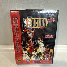 NBA Action '94 *Sega Genesis Brand New Factory Sealed + Hang Tab EXCELLENT SHAPE