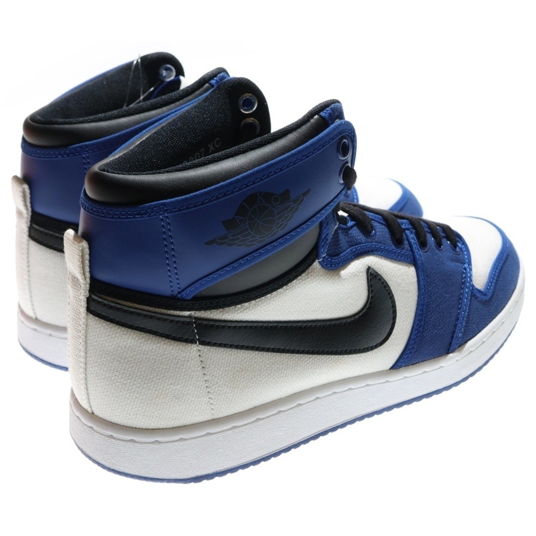 NIKE AIR JORDAN 1 KO HIGH STORM BLUE CUT SNEAKERS SHOES WHITE US10.5 28.5cm Used thumbnail 3