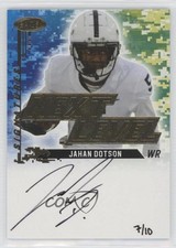 2022 SAGE High Series Next Level Signatures Gold 7/10 Jahan Dotson Auto 5ov