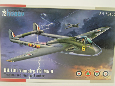 DH. 100 Vampire FB  Mk.9  - Special Hobby Flugzeug Bausatz 1:72 - 72455   #E