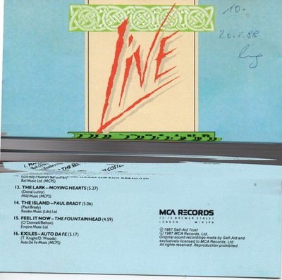 Live for Ireland / Various U2, Van Morrison - CD