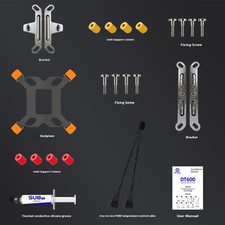 High Performances Double Tower CPU Coolers 6Copper Heat Pipe 4Pin PWM Fan