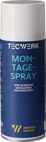 12Er Pack(Stk) Tecwerk Montagespray 400 Ml Gelblich