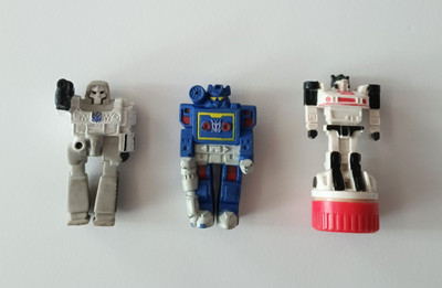 Vintage 1885 Transformers Soundwave & Megatron Erasers & 1984 Jazz Ink Stamp