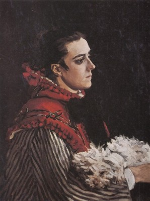 029 Claude Monet - Camille with a little dog 1866 - Giclée Fine Art Print