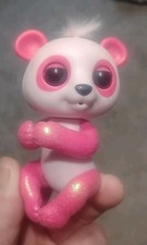 Fingerlings Baby Pink Glitter Panda Polly Figure Interactive WORKS Wowwee