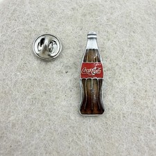 Vintage Original Coca Cola Trademarked Bottle Pin Silver Tone