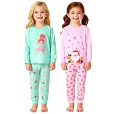 GRPSKCOS Boys Christmas Pajamas 4 Piece Kids Long Sleeve 5T, 01 Elk ballet