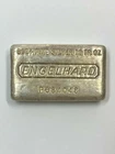 VINTAGE 10 OZ. ENGELHARD 999+ FINE SILVER POURED BAR - - WAFFLE BACK