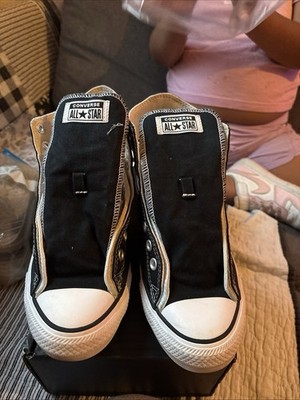 Converse All Star Unisex Kids Low Top Sneakers Black White Size 9