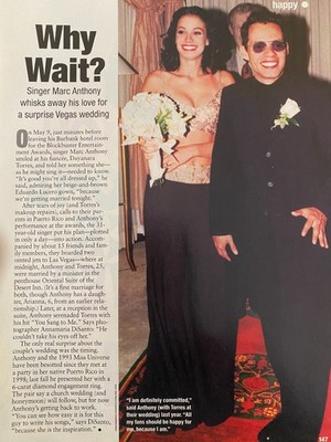 Marc Anthony, Full Page Vintage Pinup