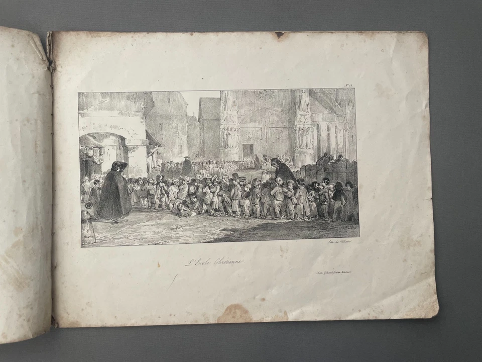 Recueil de lithographies et gravures anciennes, d'après Charlet et divers, XIXe - Photo 2/4