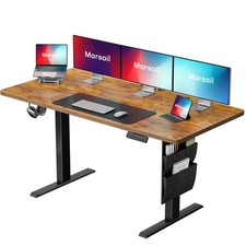 55x24 Electric Standing Desk - Adjustable Height Computer Desk with Memory Pr...